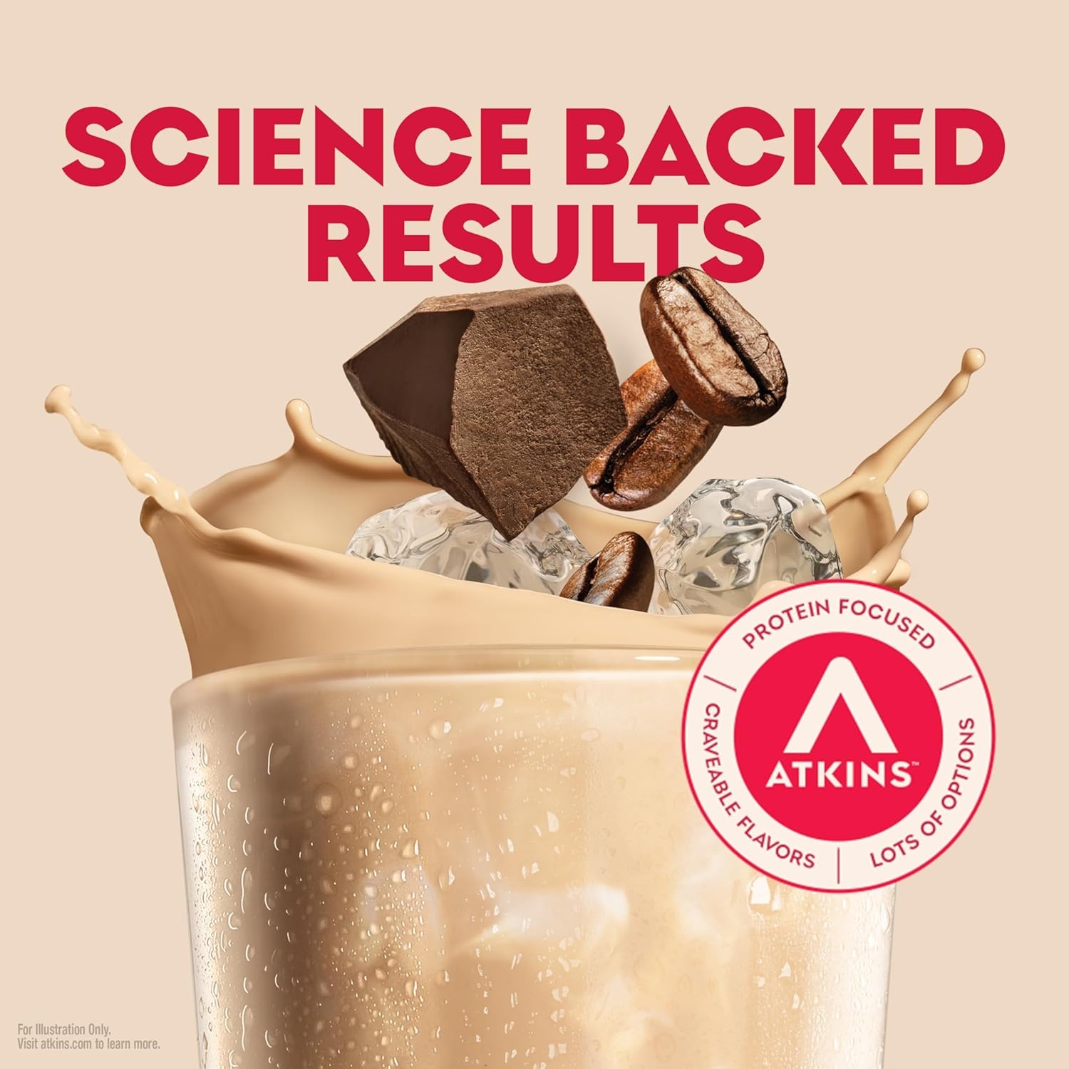 image:imageAtkins Caf au Lait Iced Coffee Flavored High Protein Shake Low Sugar and Low Carb Keto Friendly Ready to Drink Protein Drink Gluten Free 12 CountMocha