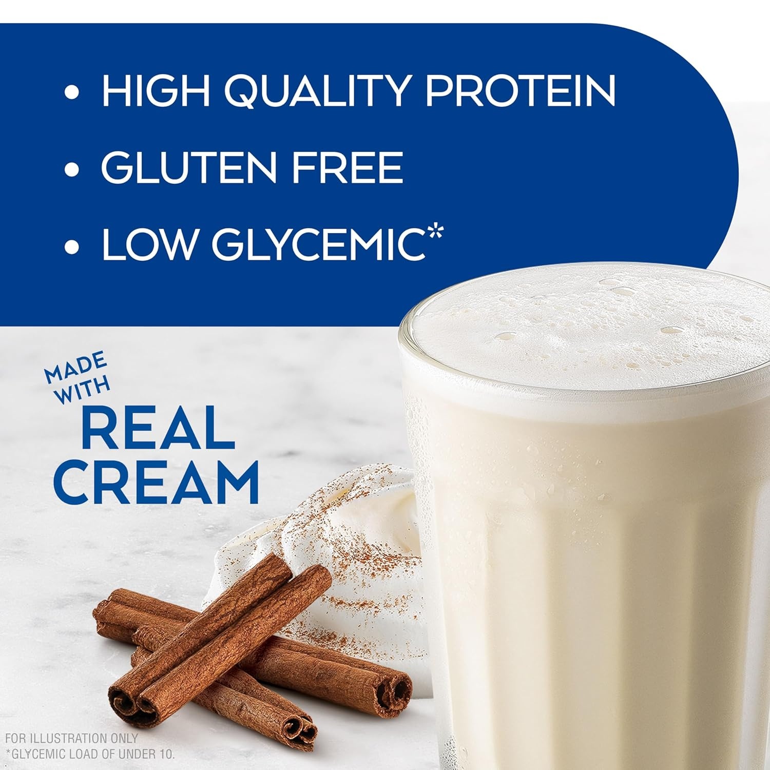 image:imageAtkins Creamy Cinnamon Swirl High Protein Shake 15g Protein Keto Protein Shake 2g Net Carb 1g Sugar Low Sugar and Low Carb Breakfast Protein Shakes 12 CountCreamy Cinnamon Swirl