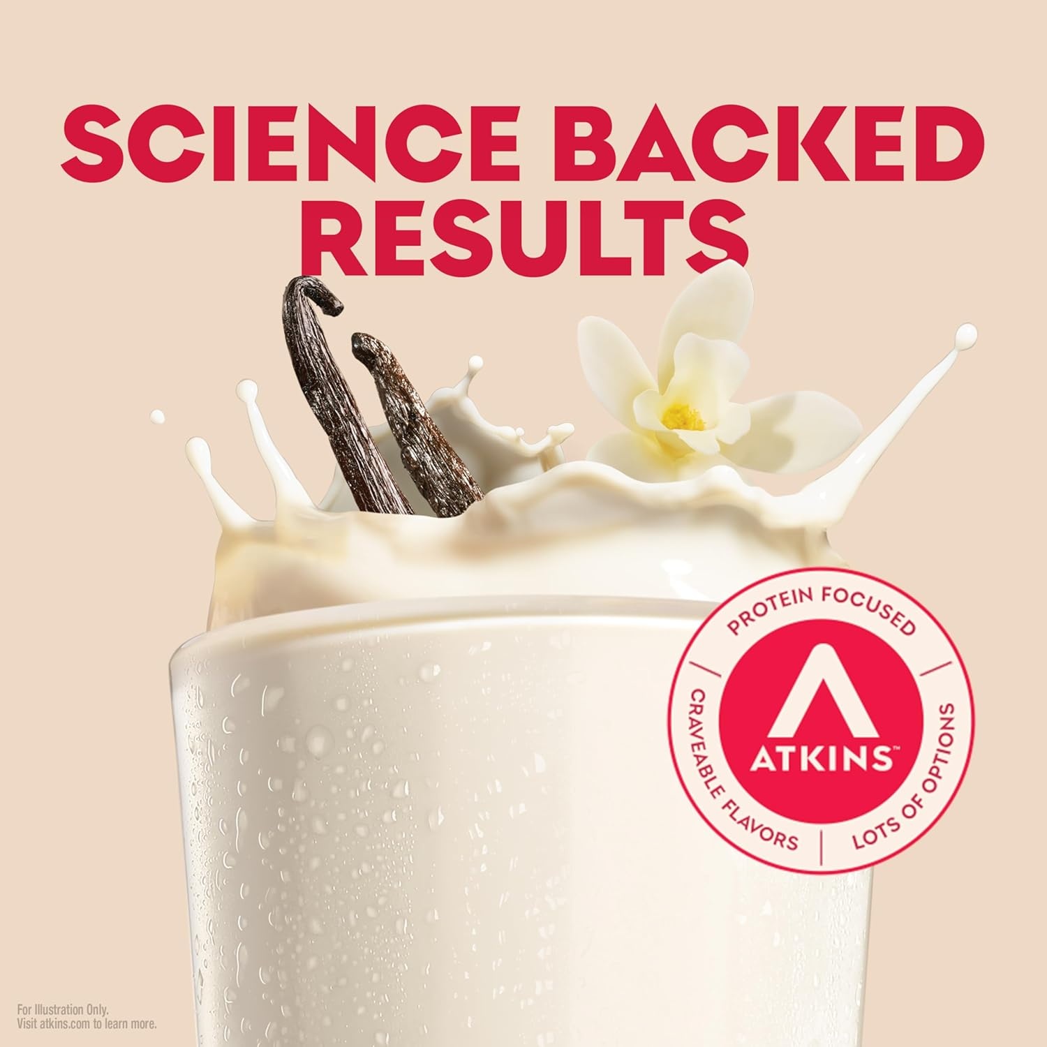 image:imageAtkins Creamy Cinnamon Swirl High Protein Shake 15g Protein Keto Protein Shake 2g Net Carb 1g Sugar Low Sugar and Low Carb Breakfast Protein Shakes 12 CountCreamy Vanila