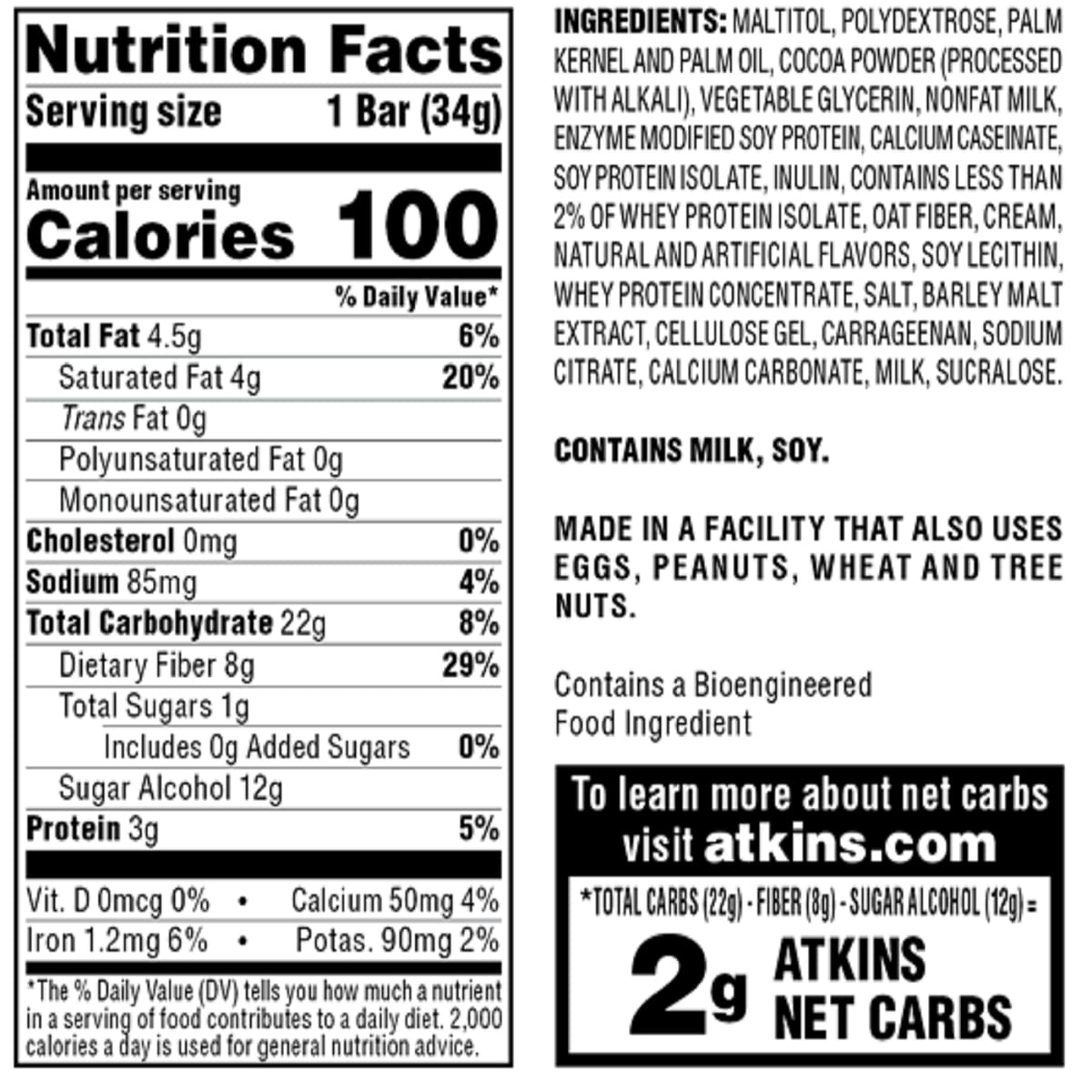 image:imageAtkins Endulge Chocolate Caramel Mousse Bar Dessert Favorite 1g Sugar High in Fiber 5 Count5 Count Pack of 1