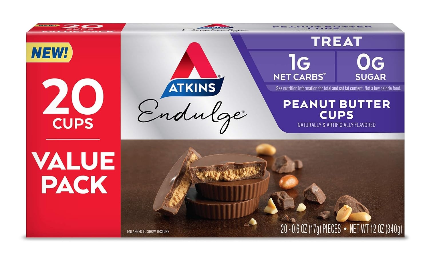 image:imageAtkins Endulge Chocolate Peanut Candies Dessert Favorite 0g Sugar 20 CountPeanut Butter