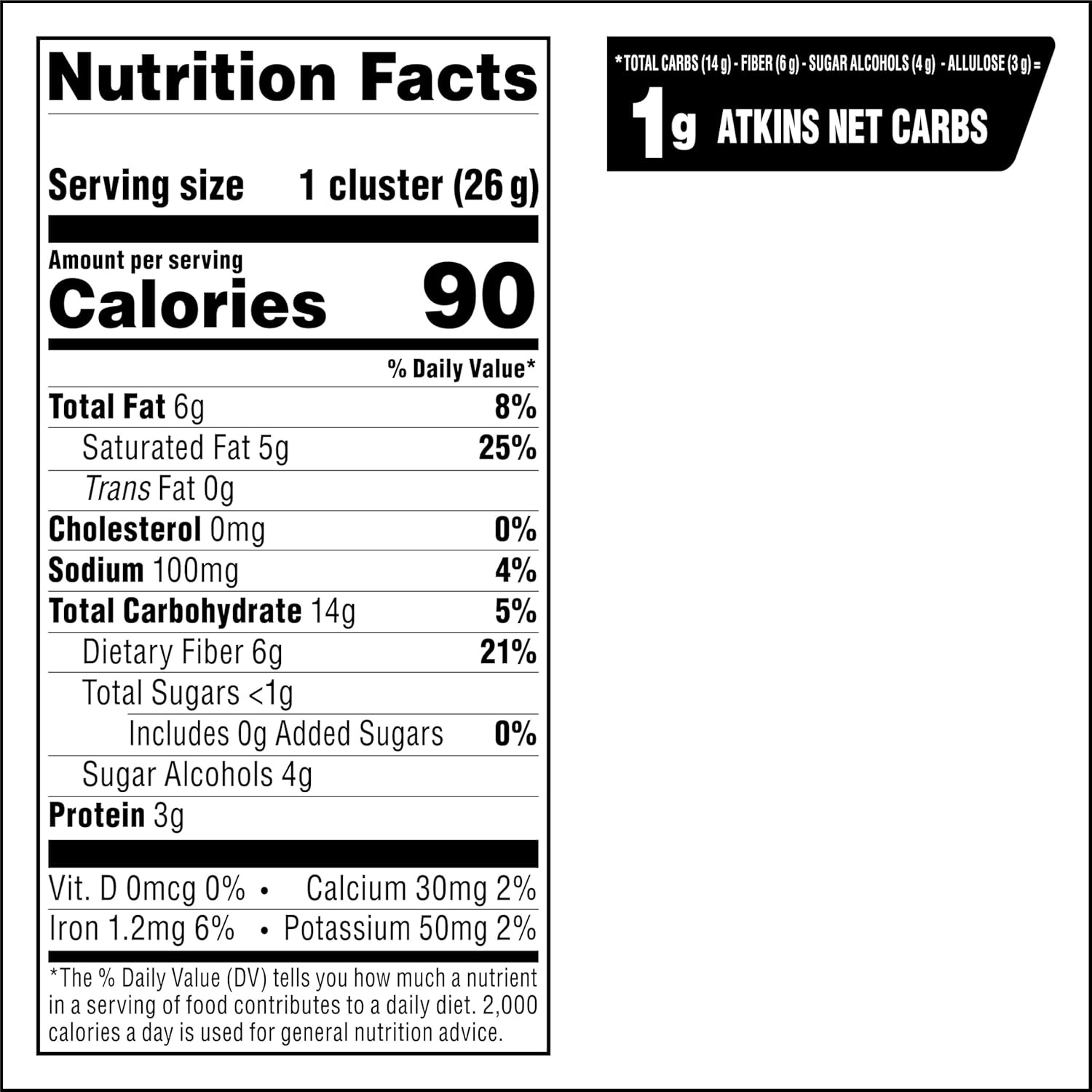 image:imageAtkins Keto Cookies amp Crme Clusters Gluten Free High Fiber Low Carb Keto Friendly 8 CountCookies Crme Clusters
