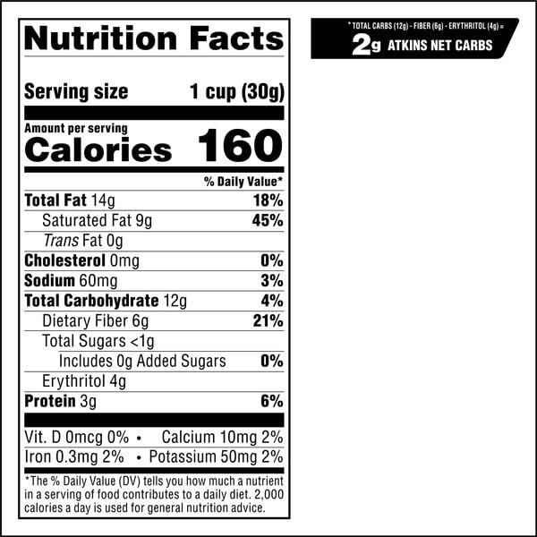 image:imageAtkins Keto Cookies amp Crme Clusters Gluten Free High Fiber Low Carb Keto Friendly 8 CountPeanut Butter