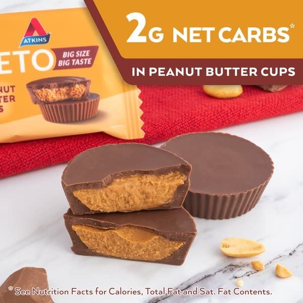 image:imageAtkins Keto Cookies amp Crme Clusters Gluten Free High Fiber Low Carb Keto Friendly 8 CountPeanut Butter