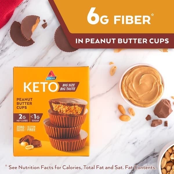 image:imageAtkins Keto Cookies amp Crme Clusters Gluten Free High Fiber Low Carb Keto Friendly 8 CountPeanut Butter