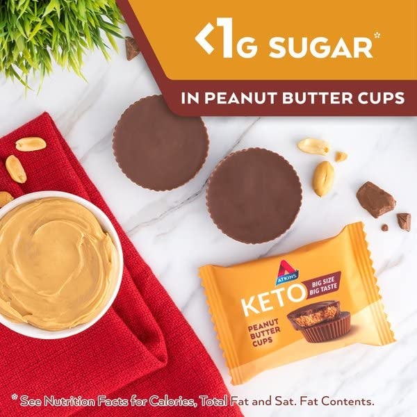 image:imageAtkins Keto Cookies amp Crme Clusters Gluten Free High Fiber Low Carb Keto Friendly 8 CountPeanut Butter
