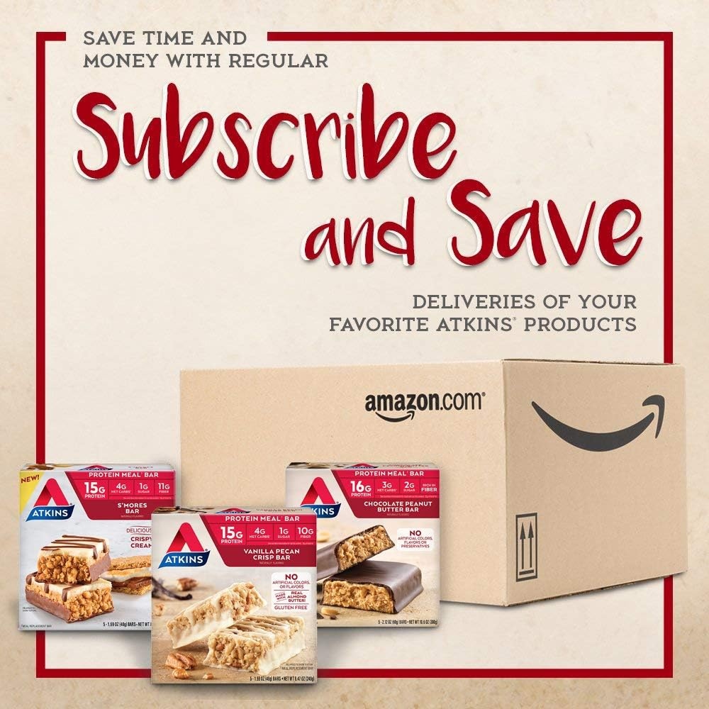 image:imageAtkins Strawberry Shortcake Flavor High Protein Bar 15g Protein 1g Sugar 3g Net Carb High Fiber Snacks Keto Friendly Protein Bars 4 Count Pack of 6Birthday Cake