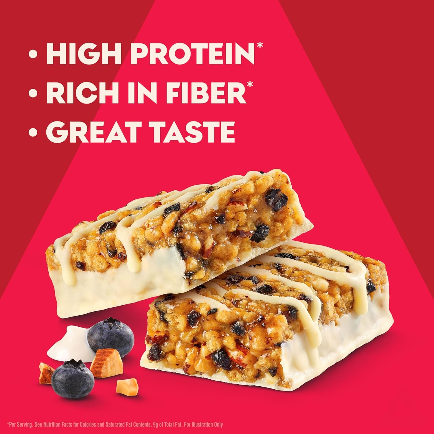 image:imageAtkins Strawberry Shortcake Flavor High Protein Bar 15g Protein 1g Sugar 3g Net Carb High Fiber Snacks Keto Friendly Protein Bars 4 Count Pack of 6Blueberry Greek Yogurt
