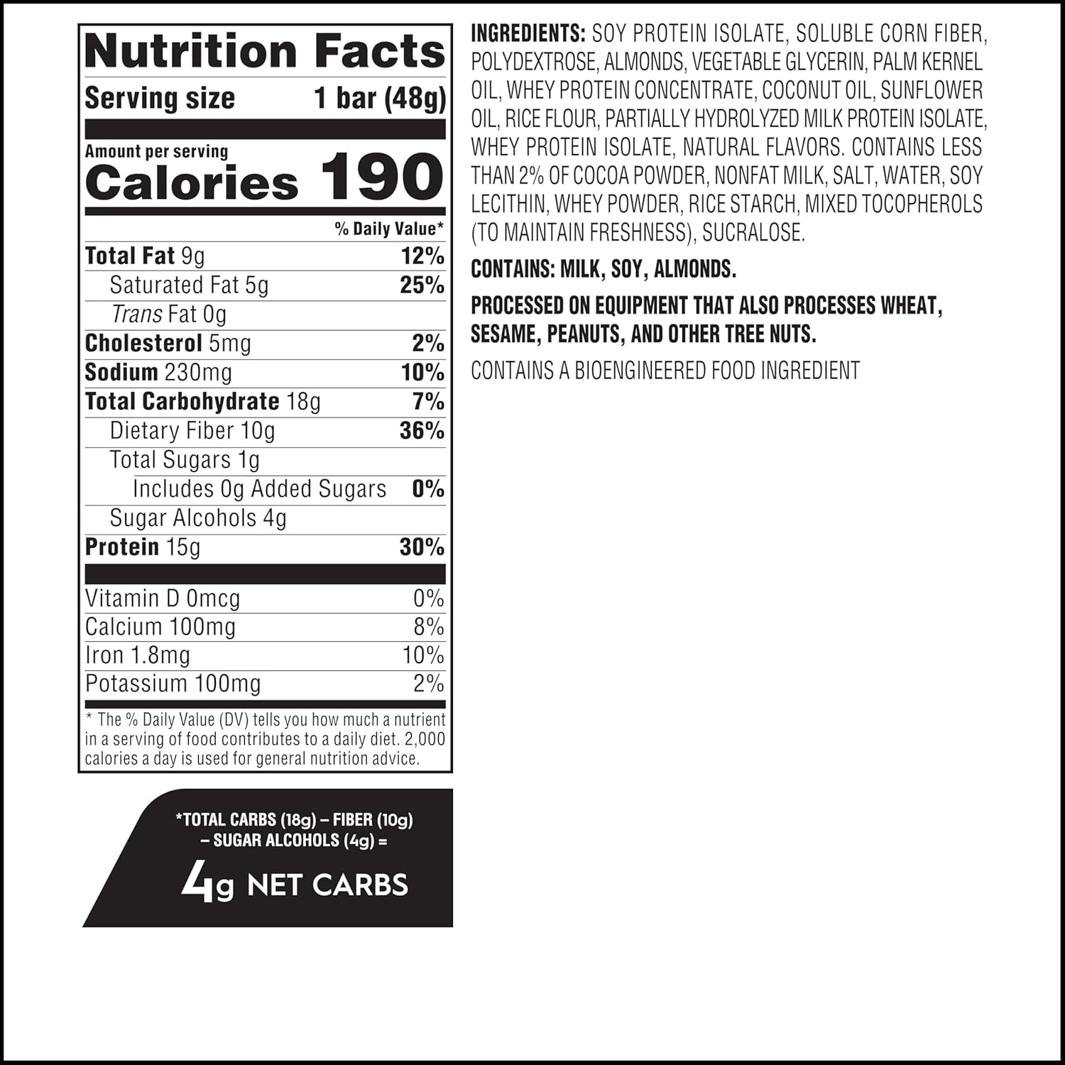 image:imageAtkins Strawberry Shortcake Flavor High Protein Bar 15g Protein 1g Sugar 3g Net Carb High Fiber Snacks Keto Friendly Protein Bars 4 Count Pack of 6Chocolate Caramel Almond