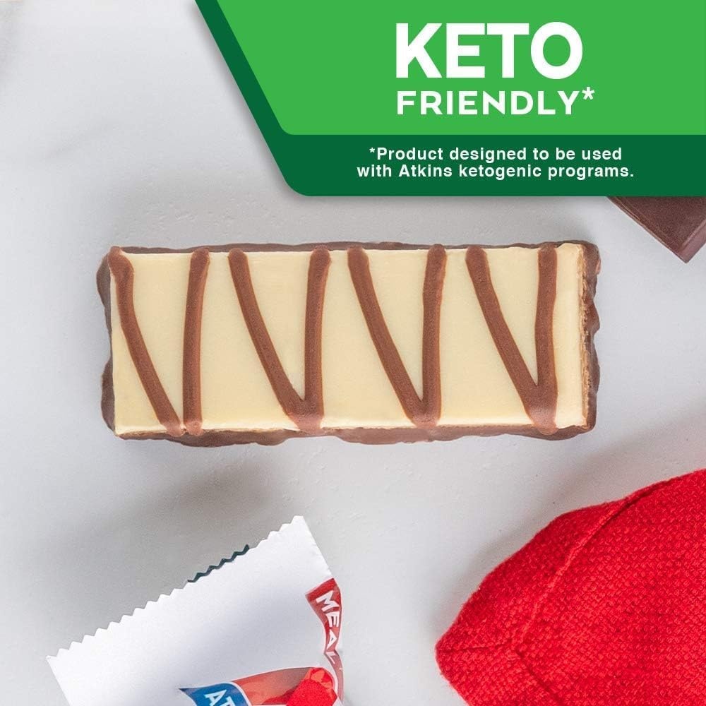 image:imageAtkins Strawberry Shortcake Flavor High Protein Bar 15g Protein 1g Sugar 3g Net Carb High Fiber Snacks Keto Friendly Protein Bars 4 Count Pack of 6Smores