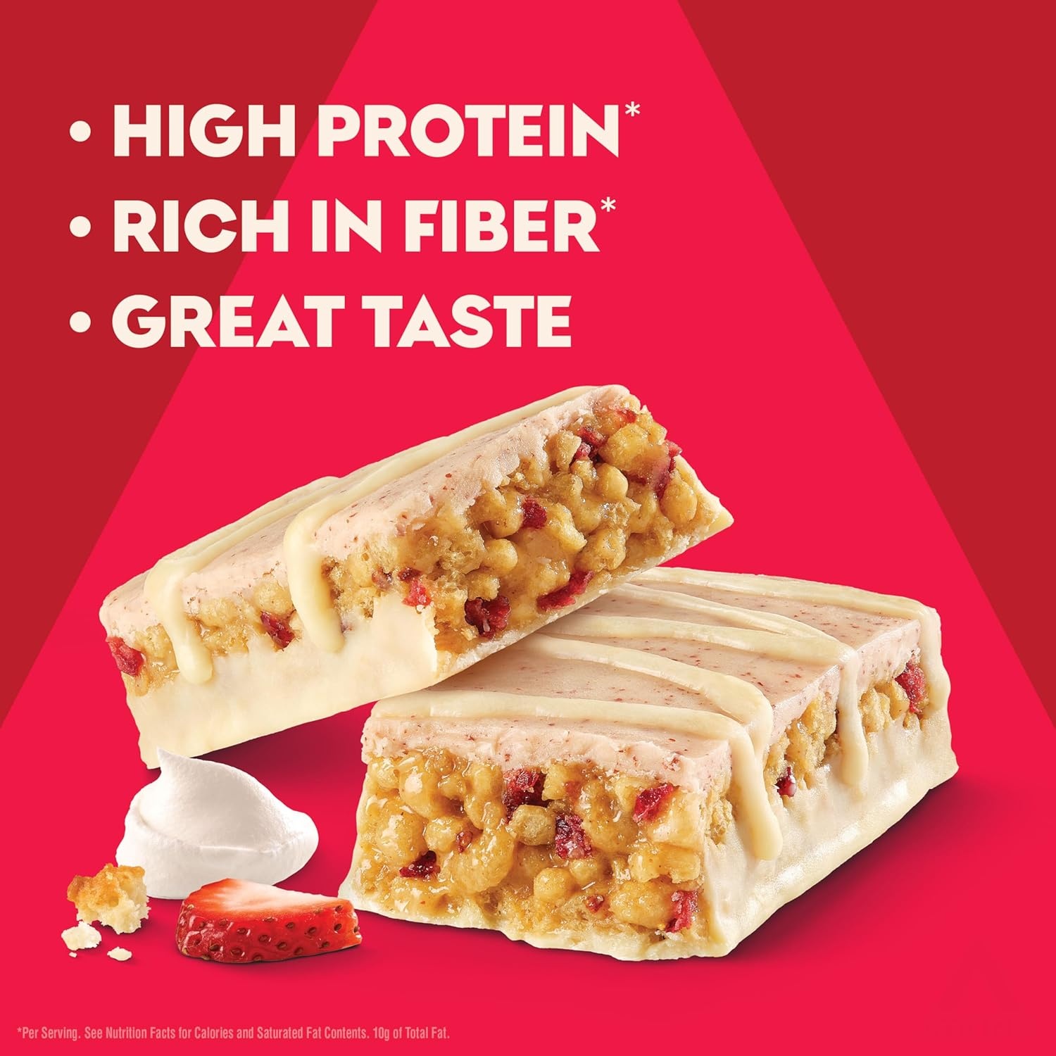 image:imageAtkins Strawberry Shortcake Flavor High Protein Bar 15g Protein 1g Sugar 3g Net Carb High Fiber Snacks Keto Friendly Protein Bars 4 Count Pack of 6Strawberry Shortcake