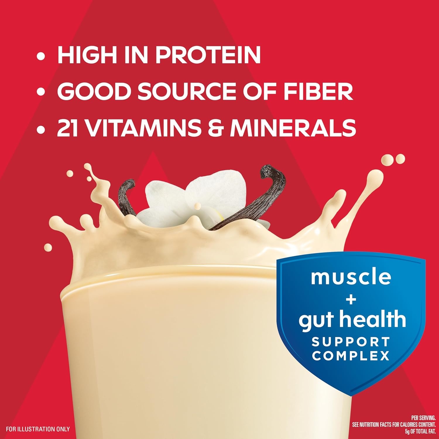 image:imageAtkins Strong High Protein Shake Chocolate Peanut Butter Flavor 30g Protein GLP1 Support Low Carb and Low Sugar Shake Keto Friendly Gluten Free Muscle and Gut Health Support 12 CountVanilla