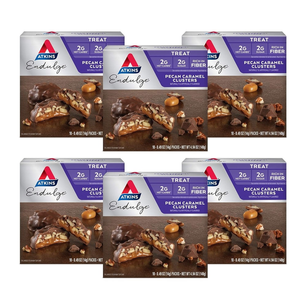 image:imageAtkins Endulge Chocolate Peanut Candies Dessert Favorite 0g Sugar 20 CountPecan Caramel Clusters