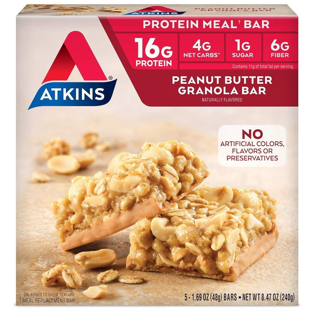image:imageAtkins Endulge Milk Chocolate Caramel Squares Dessert Favorite Good Source of Fiber 1g Sugar 90 CountPeanut Butter Granola